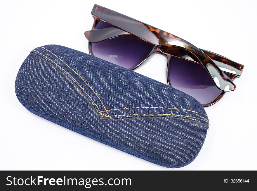 Sunglasses and case