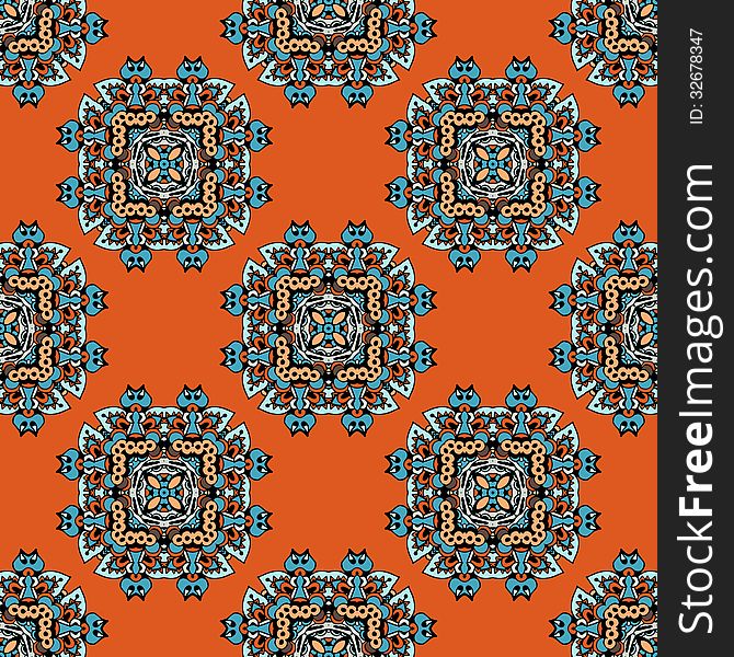 Ethnic Seamless Pattern Vector