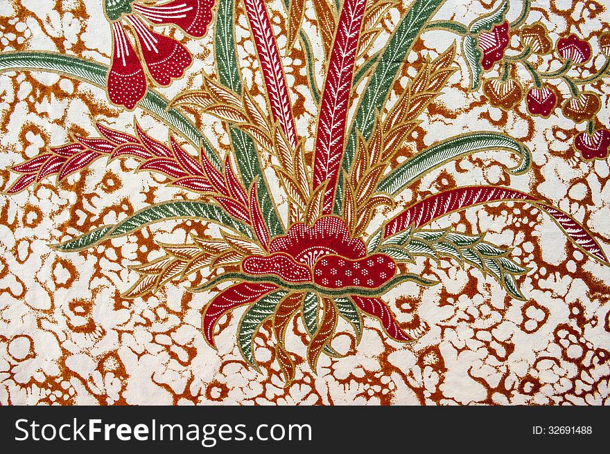 Beautiful Batik Floral Pattern and Motifs. Beautiful Batik Floral Pattern and Motifs