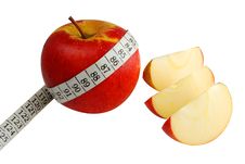 Apple And Measuring Tape Stock Images Apple And Measuring Tape Stock Images