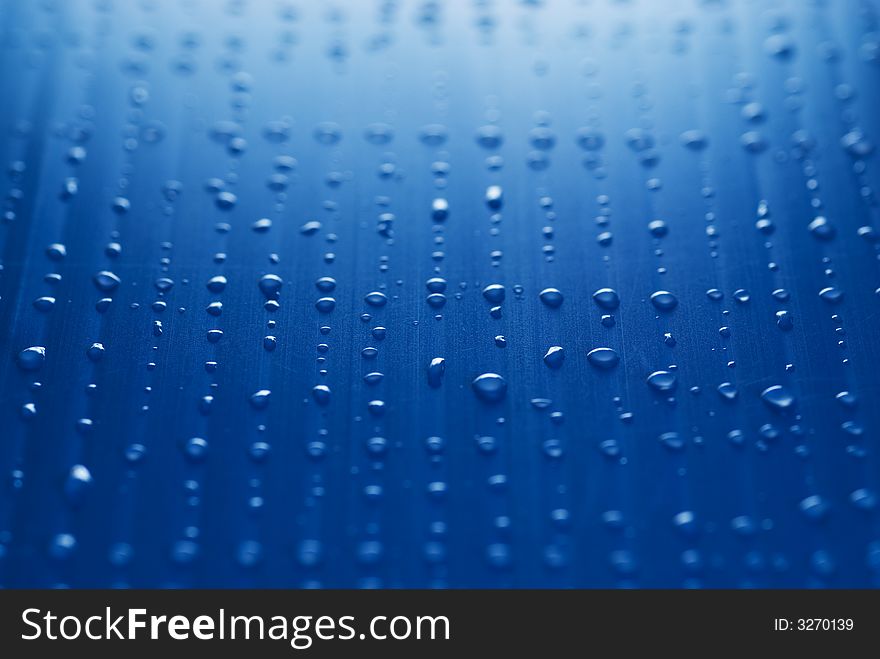Water drops abstract background (shallow DoF)