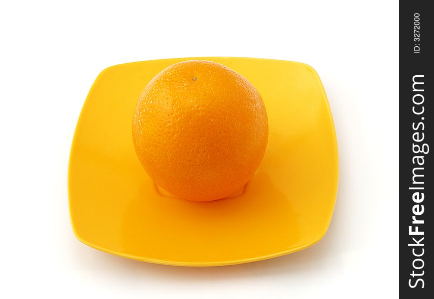 Orange On The Saucer