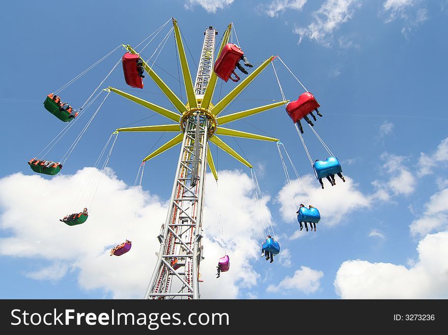 Giant carousel at a fun fair