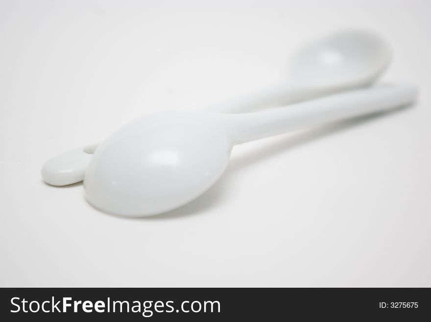 Two spoon on the background. Two spoon on the background