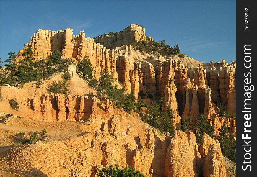 Picture of the sandstone inside of the park. Fairyland, which was the trail. Picture of the sandstone inside of the park. Fairyland, which was the trail