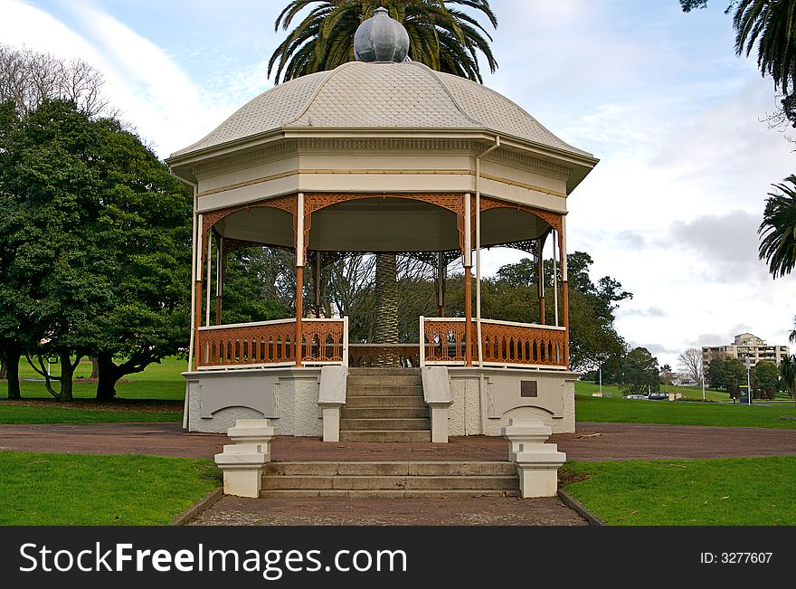 A rotunda in a park