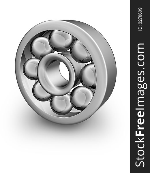 Silver ball bearing