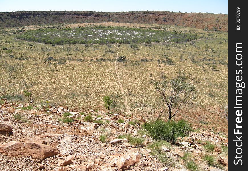 Wolfe creek meteorite crater