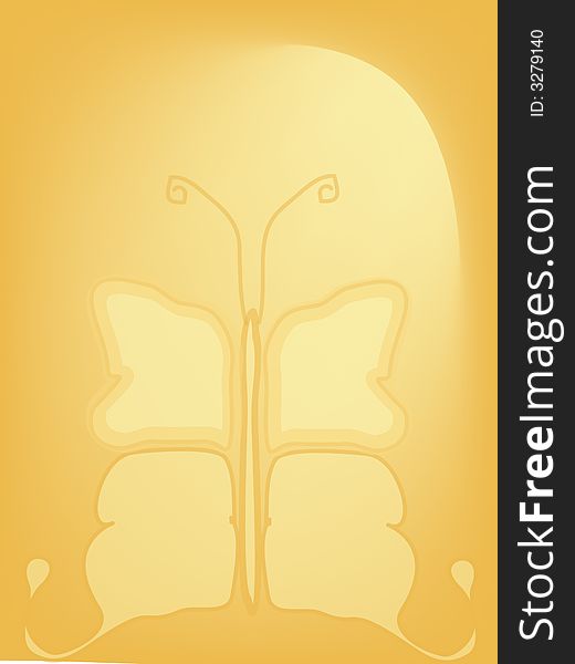 Tan and cream coloured butterfly background. Tan and cream coloured butterfly background