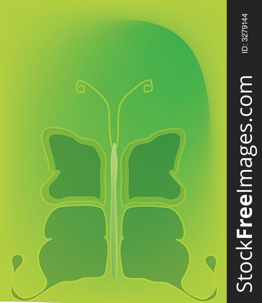Different shades of green butterfly backdrop. Different shades of green butterfly backdrop