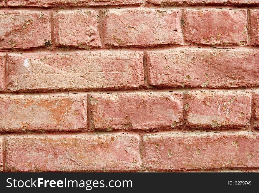 Interesting texture of red bricks. Interesting texture of red bricks