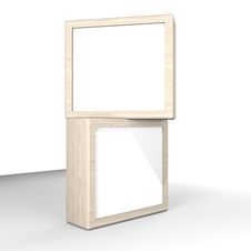 Two Blank Box Display Royalty Free Stock Images Two Blank Box Display Royalty Free Stock Images