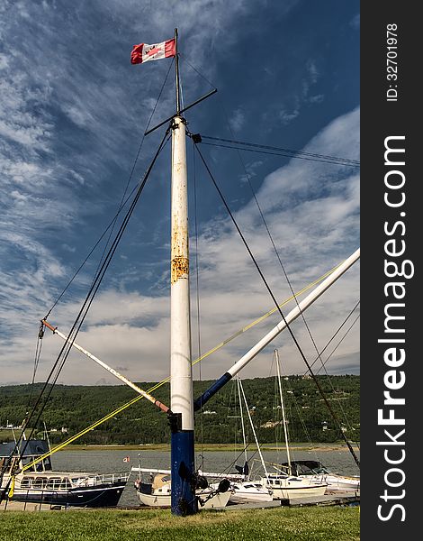 Boats in a Marina with a bright blue sky. Boats in a Marina with a bright blue sky