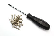Screwdriver And Screw Royalty Free Stock Photos Screwdriver And Screw Royalty Free Stock Photos