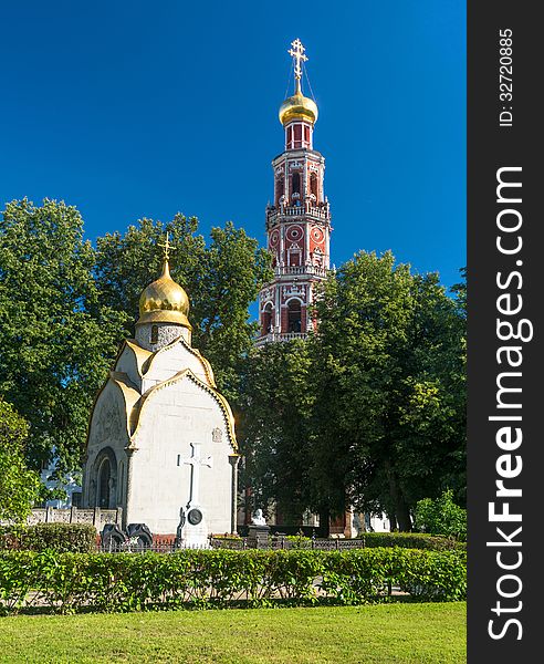 Inside the Novodevichy convent in Moscow, Russia