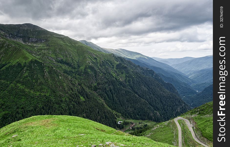 Mountain Road On The Transfagarasan