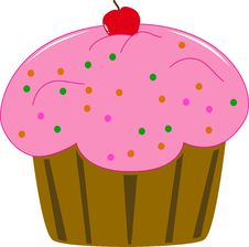 Cup Cake With Red Cherry Royalty Free Stock Image Cup Cake With Red Cherry Royalty Free Stock Image