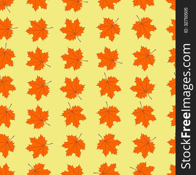 Maple Leaves Seamless Pattern