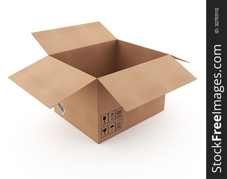 Open Cardboard Box