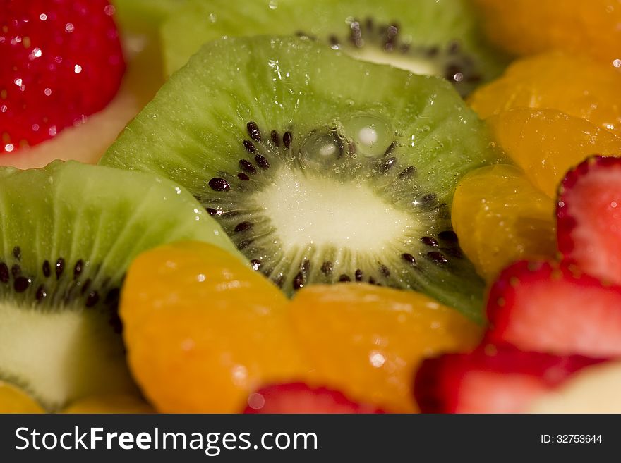 Close-up a fruit pie