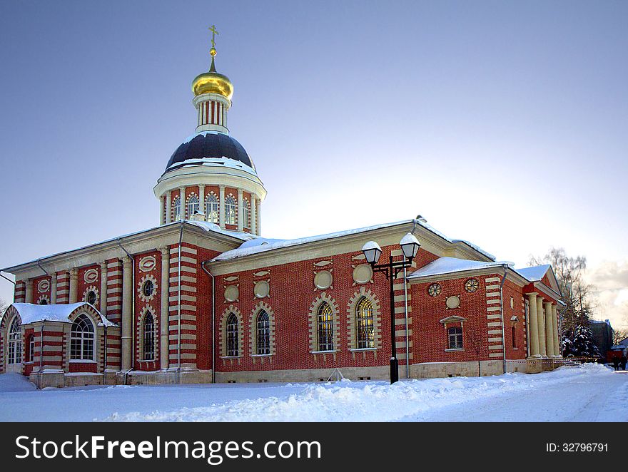 Russia. Moscow. The winter Church Rogozhskaya Sloboda.