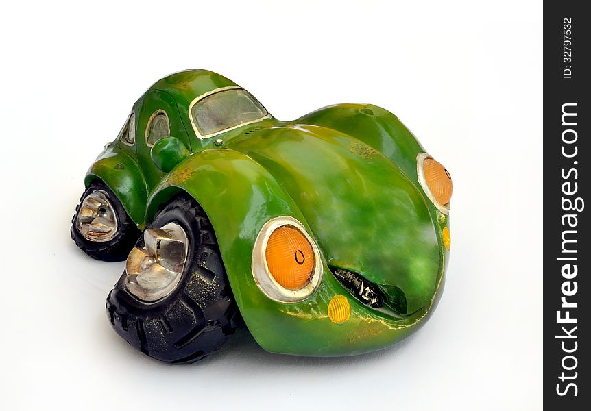 Small green car