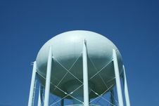 Blue Water Tower Royalty Free Stock Photography Blue Water Tower Royalty Free Stock Photography