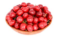 Cherry In Bowl Royalty Free Stock Image