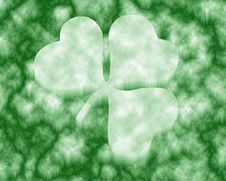 Four Leaf Clover / Ice Stock Image Four Leaf Clover / Ice Stock Image