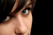 Steadfast Sight Of The Girl Stock Photography