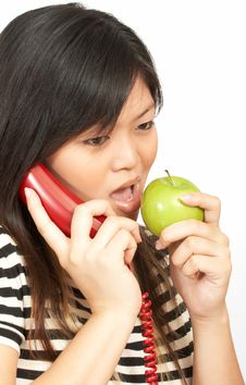 Eating While Talking Stock Images Eating While Talking Stock Images