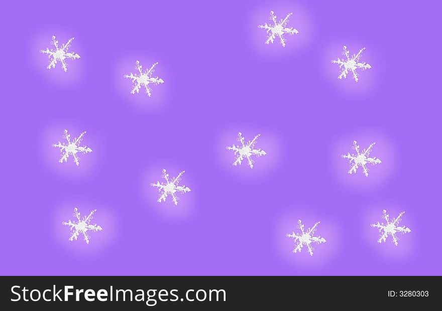 Christmas Design In Purple