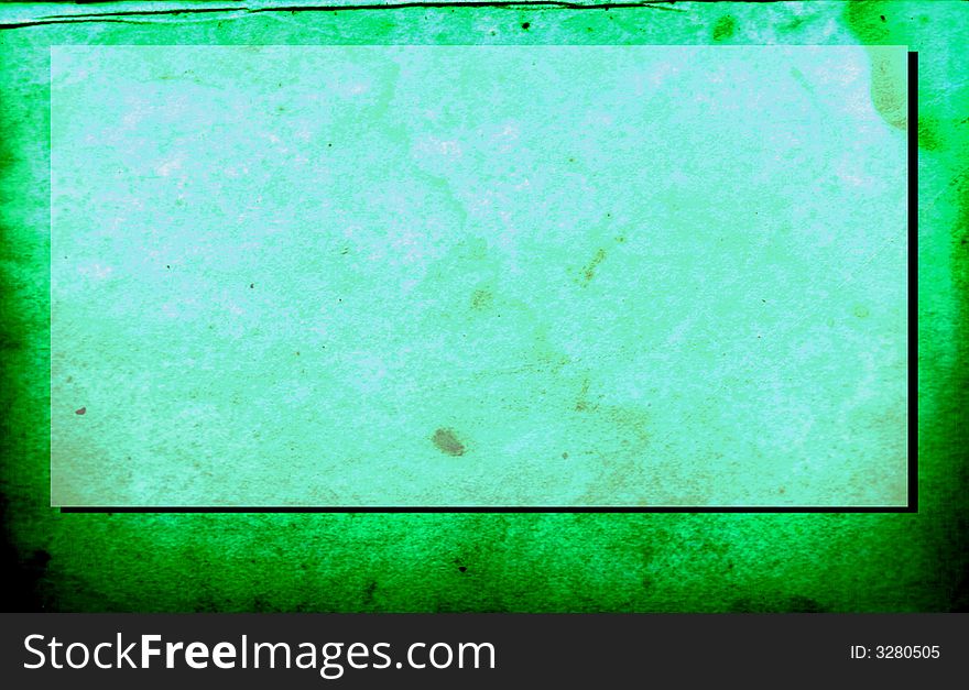 Green Bordered  Paper