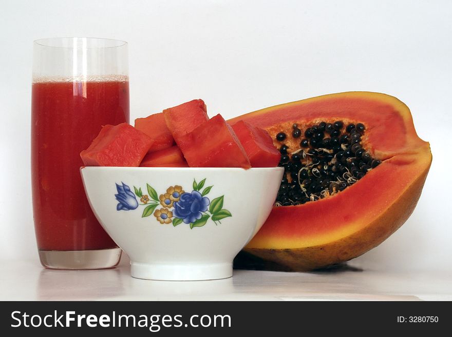 The papaya is a nutritious and delicious fruit, not consumed in most of the tropical countries alone as fresh fruit but also in prepared candies in the homes kitchen