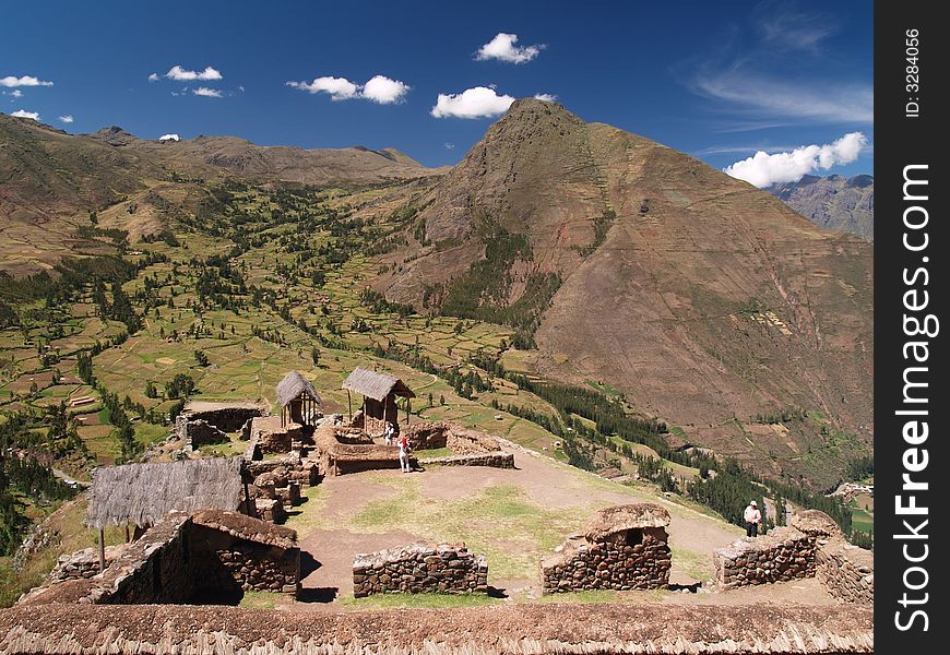 Pisac Ruins in the Sacred Valley, Peru