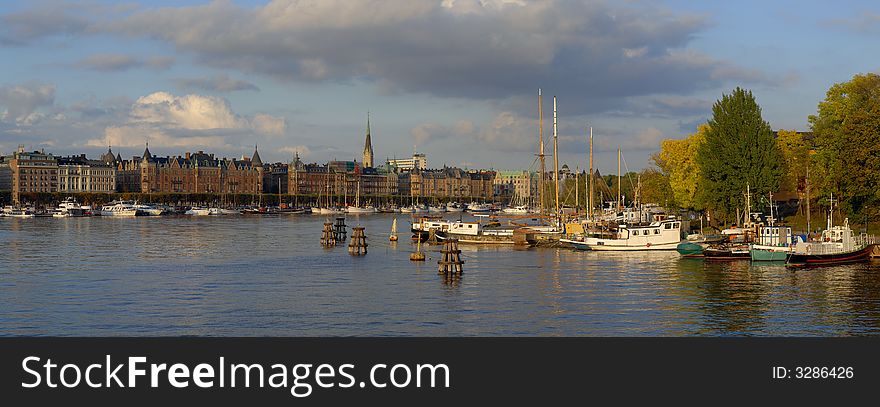 Big panoramic view of Stockholm. Big panoramic view of Stockholm