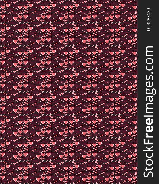 Abstract hearts background for your design