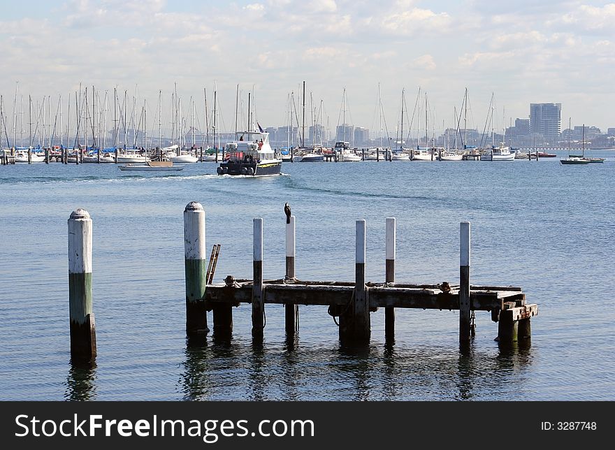 Tour Boat at St Kilda, Melbourne, Australia. Tour Boat at St Kilda, Melbourne, Australia