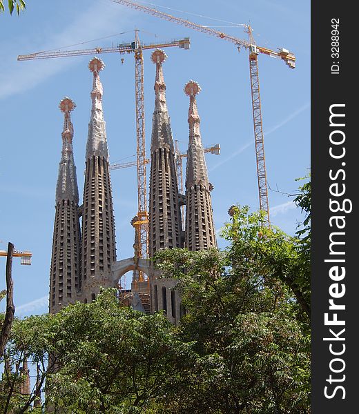 A view to Sagrada Familia
