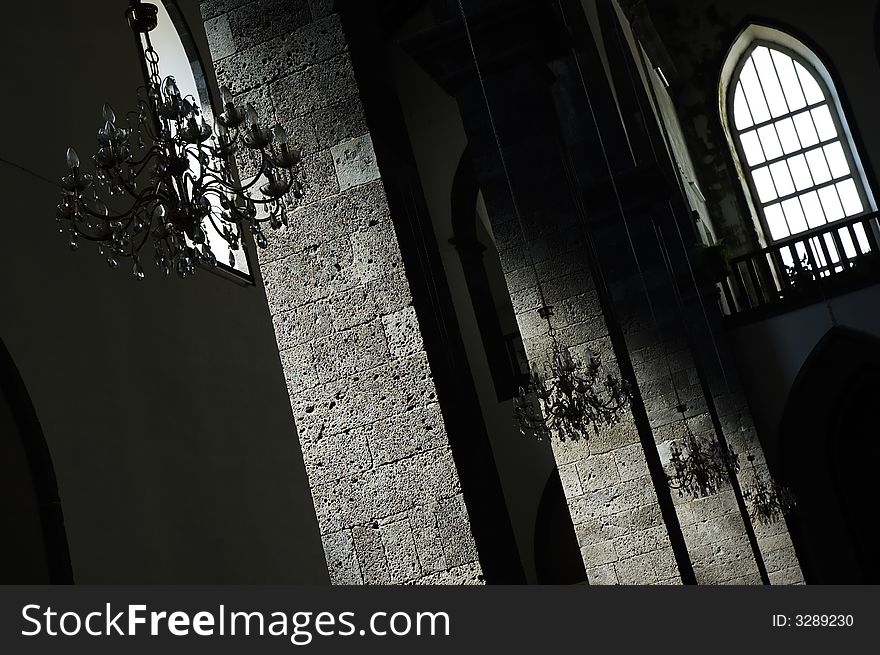 Church interior detail in Portugal