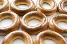Some Golden Bagels Stock Images