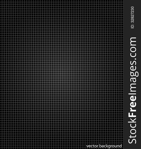 Vector dark background with black circles pattern.