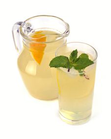Lemon Juice In A Jug And A Glass Stock Photo Lemon Juice In A Jug And A Glass Stock Photo