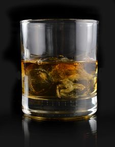 Whiskey With Ice In A Glass Stock Image Whiskey With Ice In A Glass Stock Image