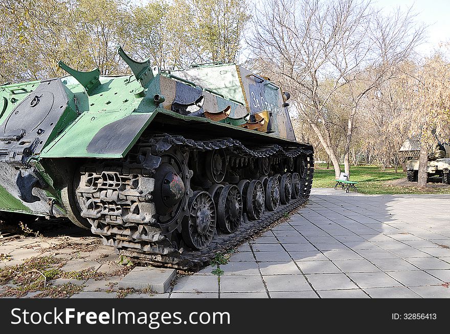 Soviet heavy self-propelled gun model 1943, ISU152. Soviet heavy self-propelled gun model 1943, ISU152