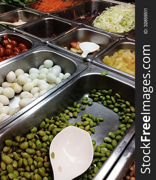 Image of Salad Buffet,vegetarian food.