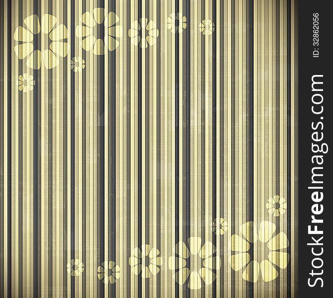 New striped background with flowers can use like grunge wallpaper. New striped background with flowers can use like grunge wallpaper