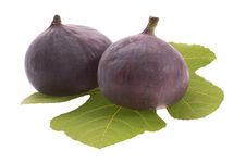 Figs On The Leaf Royalty Free Stock Images Figs On The Leaf Royalty Free Stock Images
