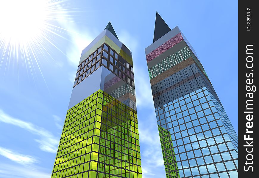 Two Fantastic Skyscrapers