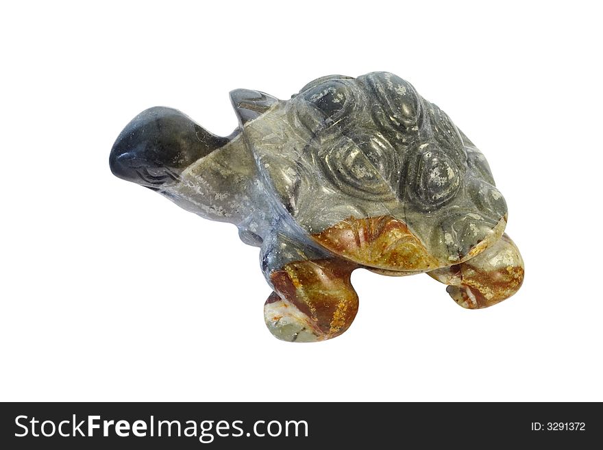 Stone tortoise isolated with clipping path. Stone tortoise isolated with clipping path